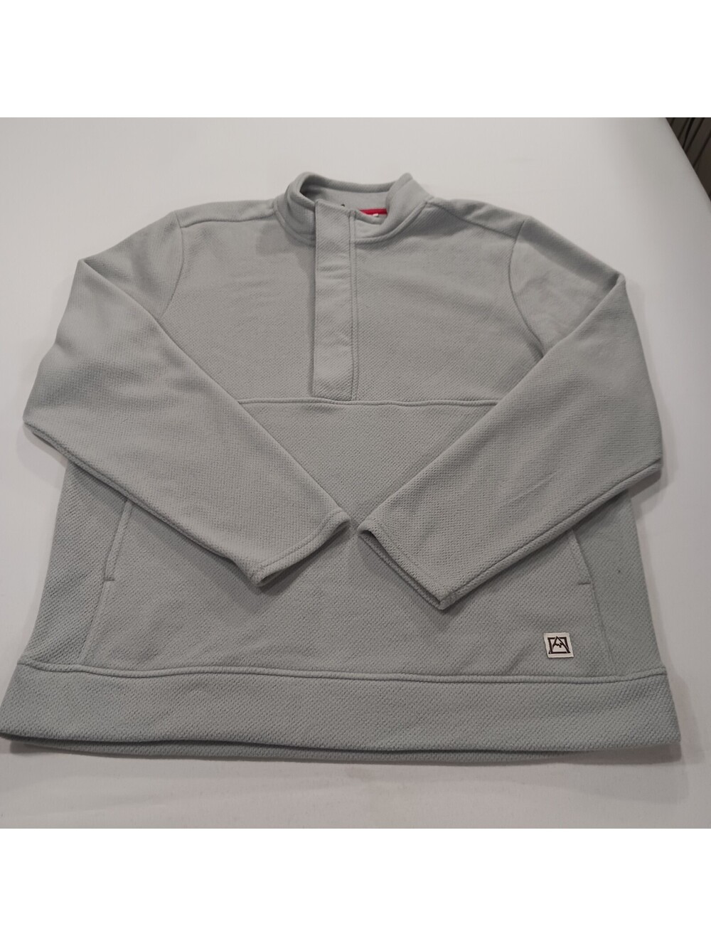 Avalanche RN#63619 Men's Gray 1/4 Zip Fleece Pullover Sweatshirt Size Large
